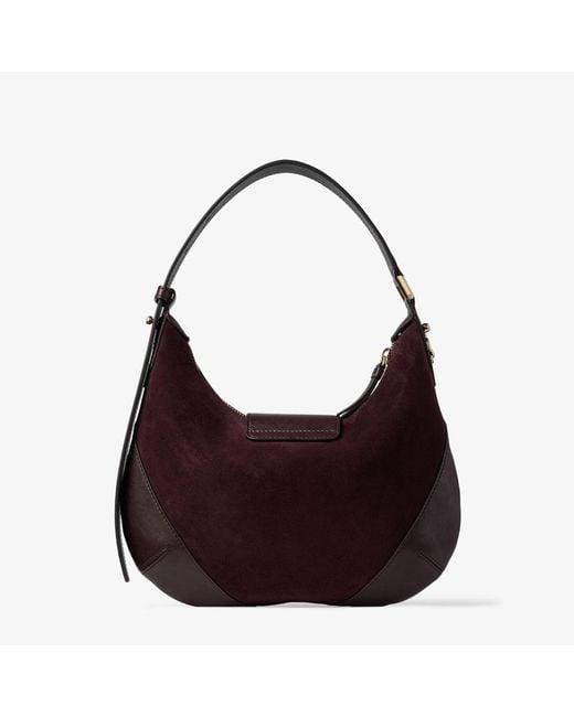Jimmy Choo Purple Bar Hobo Small