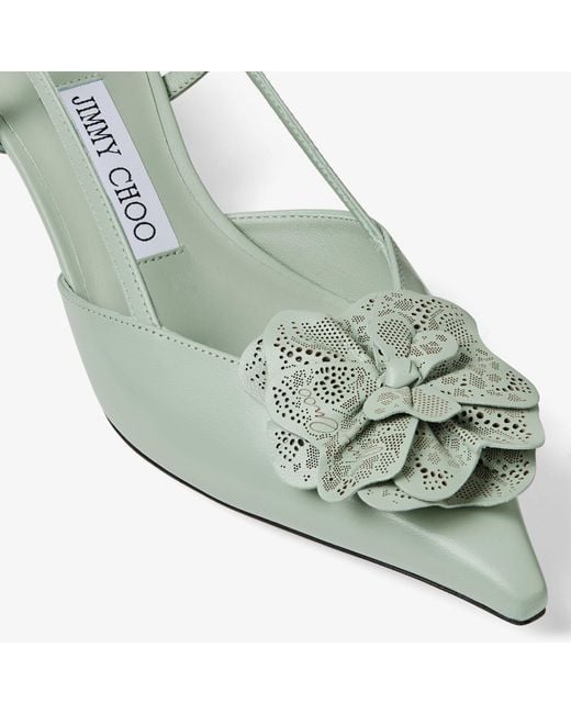 Jimmy Choo Green Mimmi Sling Back 50