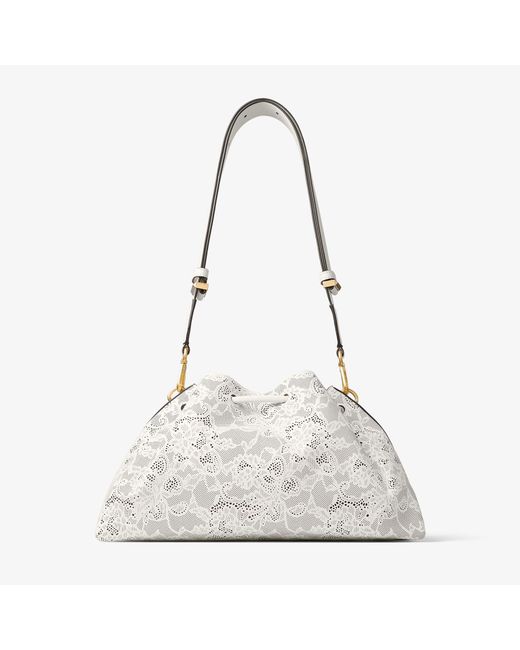 Jimmy Choo White Cinch Medium