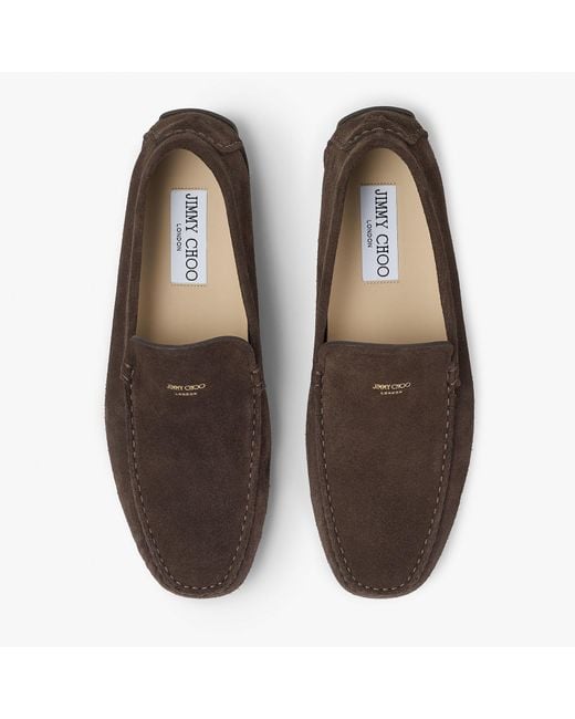 Jimmy Choo Brown Stanly Driver for men