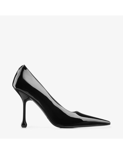 Jimmy Choo Black Ixia 95 Patent Leather Pumps