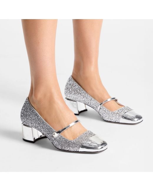 Jimmy Choo White Elisa 45
