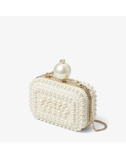 Jimmy Choo White Micro Cloud