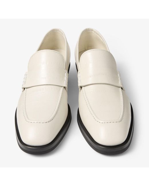 Jimmy Choo White Wilder Loafer F