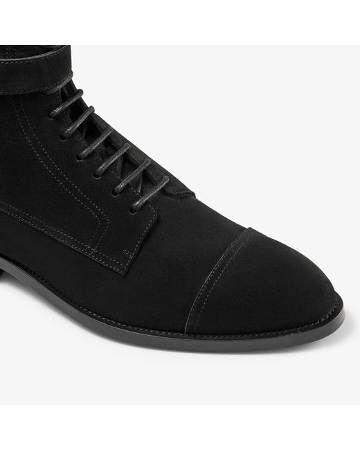 Jimmy Choo Black Finnion Lace Up Boot for men