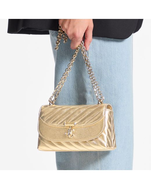Jimmy Choo Metallic Curve Cross Body Small