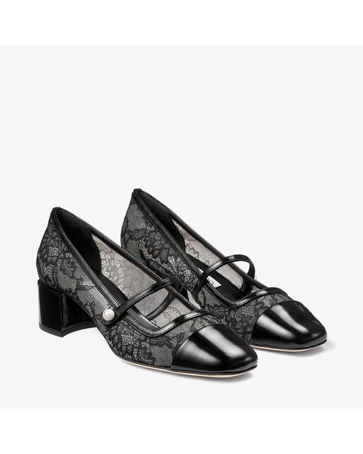 Jimmy Choo Black Elisa 45