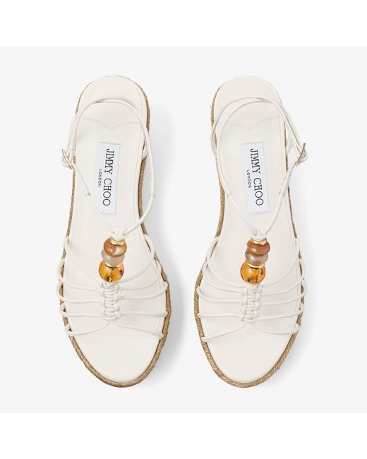 Jimmy Choo White Lemi Wedge 50