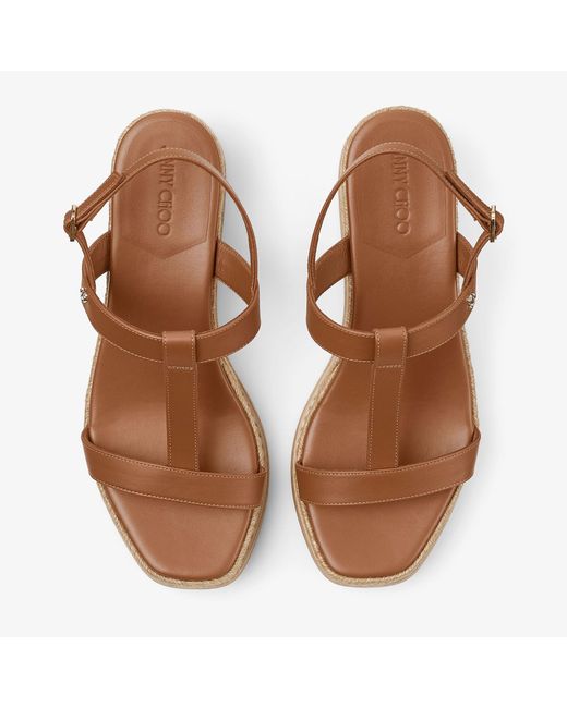 Jimmy Choo Brown Theia Wedge 60