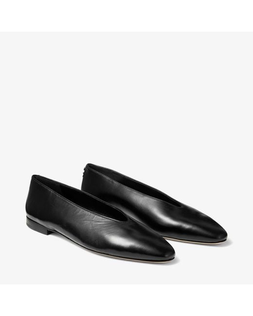 Jimmy Choo Black Margot Flat