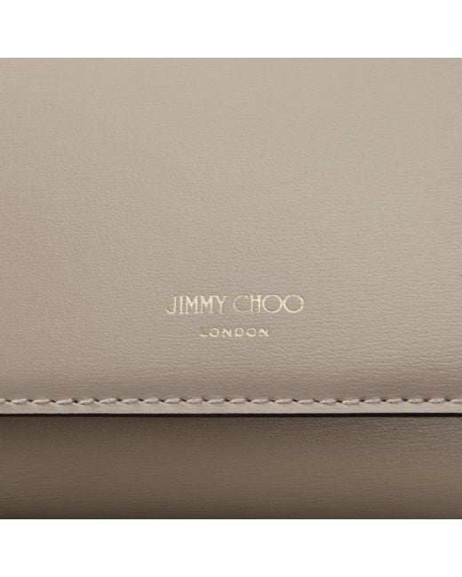 Jimmy Choo Gray Marinda Leather Wallet