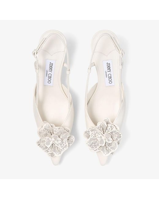 Jimmy Choo Natural Mimmi Sling Back 50