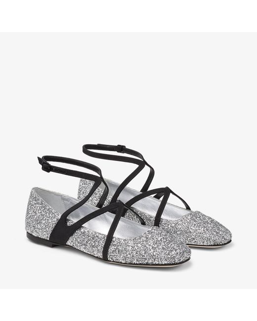 Jimmy Choo Gray Astoria Flat