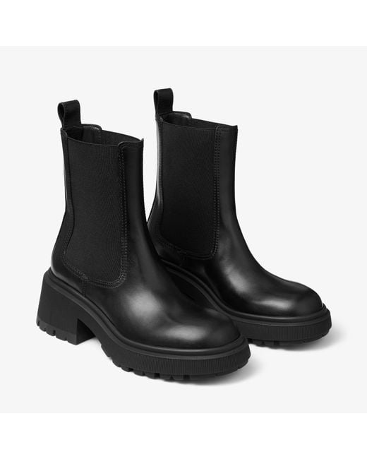 Jimmy Choo Black Tamia Chelsea Flat
