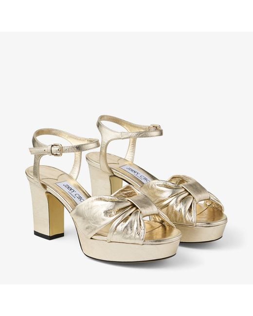 Jimmy Choo Metallic Heloise 80