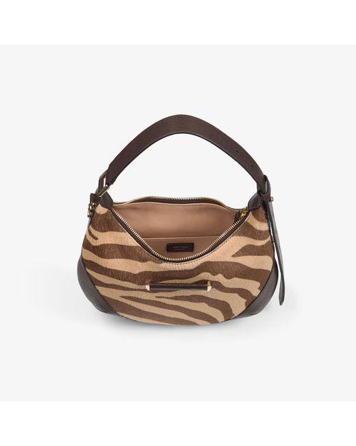 Jimmy Choo Brown Bar Hobo Small