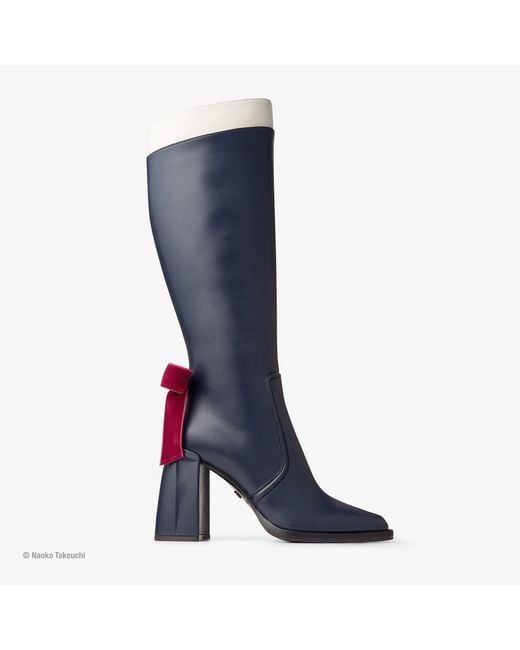 Jimmy Choo Blue Sailor Pluto Boot 95