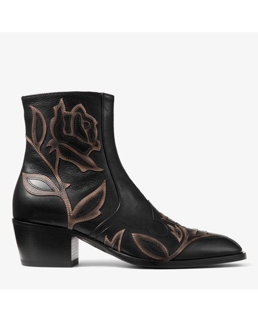 Jimmy Choo Black Wilder Boot for men