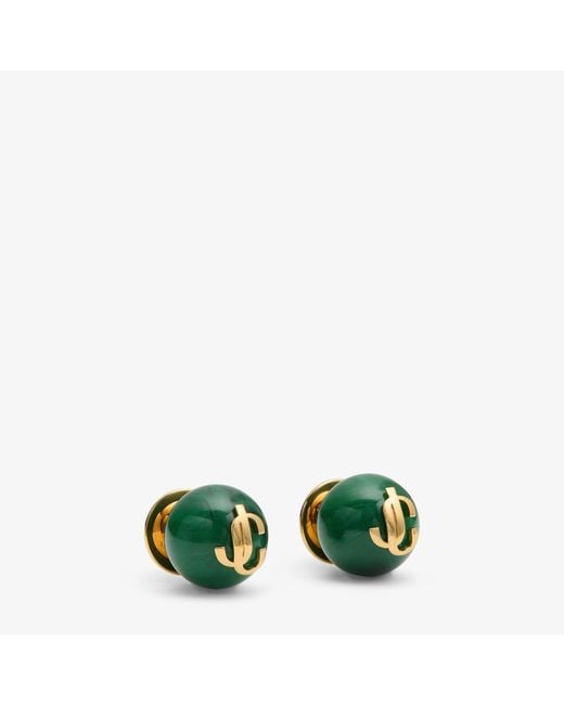 Jimmy Choo Green Beads Earrings