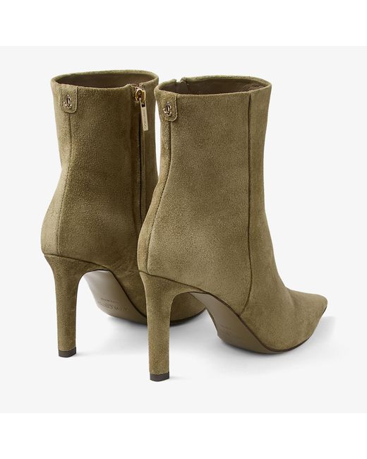 Jimmy Choo Green Frankie Ankle Boot 85