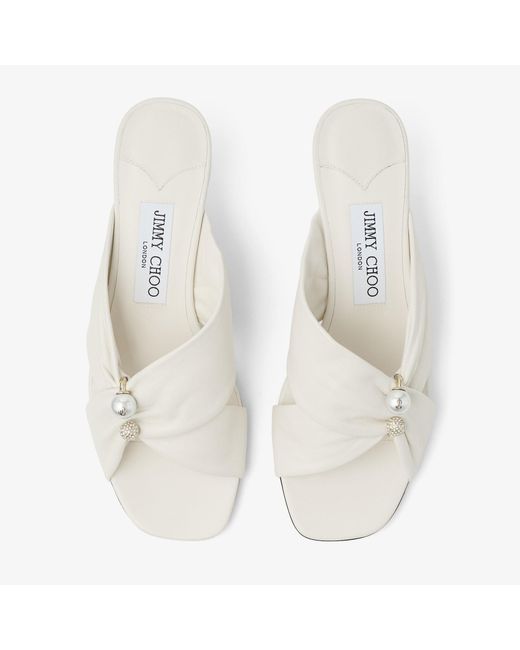Jimmy Choo White Rafi 45