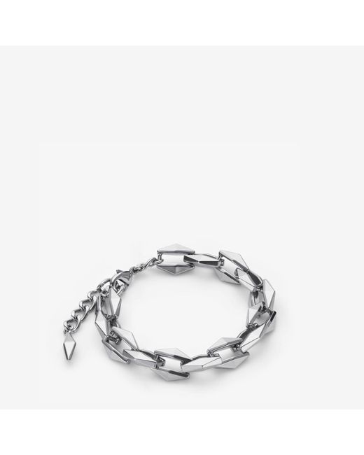 Diamond chain bracelet Jimmy Choo en coloris Metallic