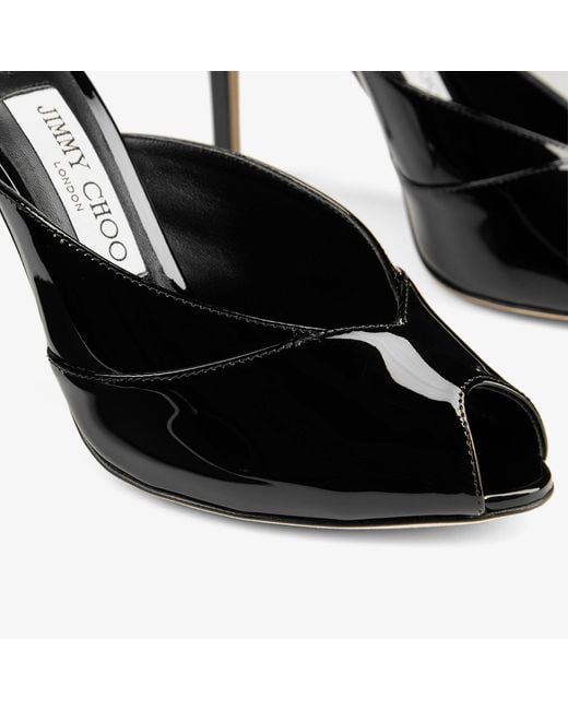 Jimmy Choo Black Brigitte Mule 100