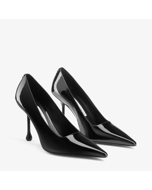 Jimmy Choo Black Ixia 95 Patent Leather Pumps