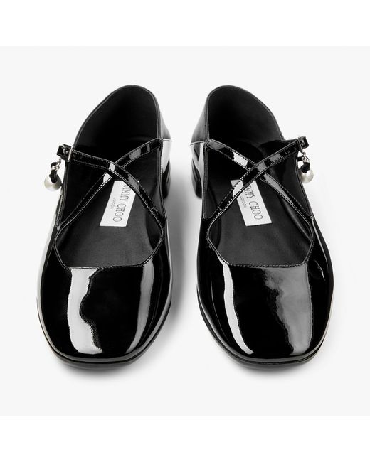 Jimmy Choo Black Eleri Ballerina
