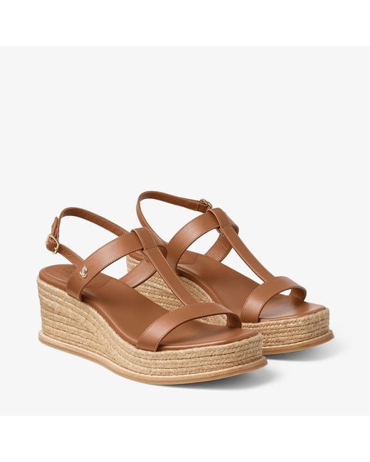 Jimmy Choo Brown Theia Wedge 60