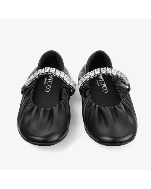 Jimmy Choo Black Jade Ballerina