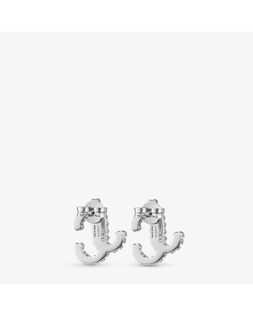 Jimmy Choo White Jc Studs