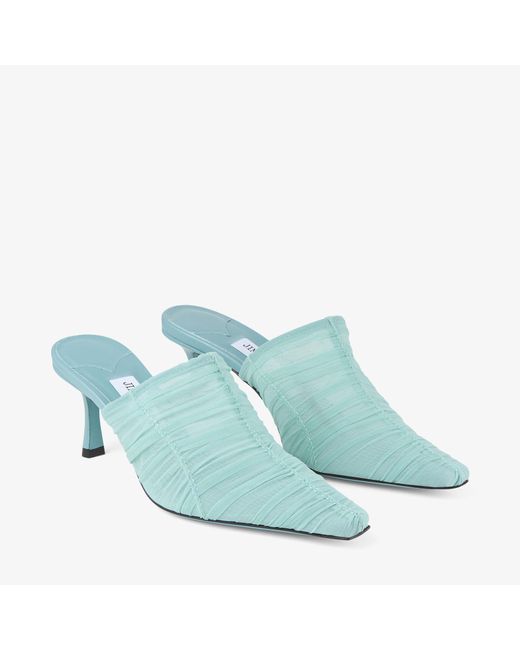 Jimmy Choo Blue Lotta Mule 65