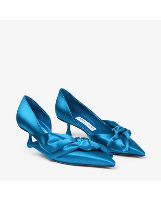 Jimmy Choo Blue Issy Pump 50