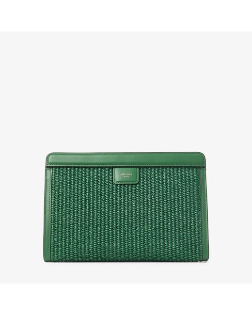 Jimmy Choo Green Avenue Pouch