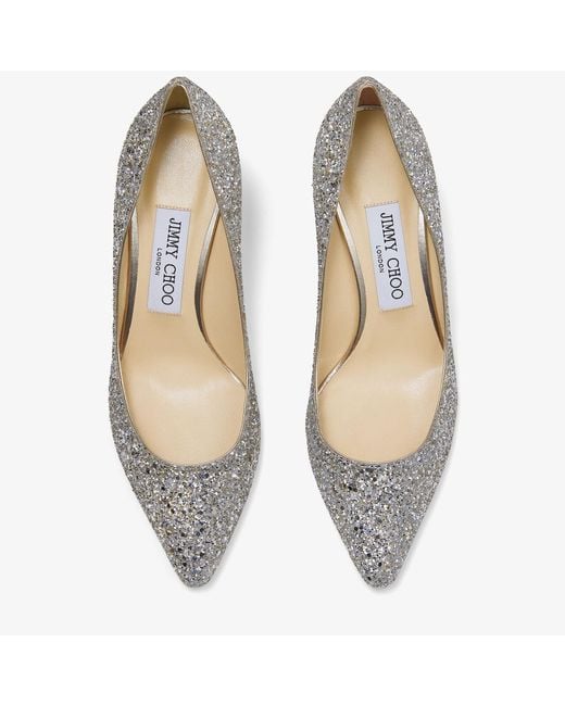 Jimmy Choo Multicolor Romy 85 Lame Glitter Pump