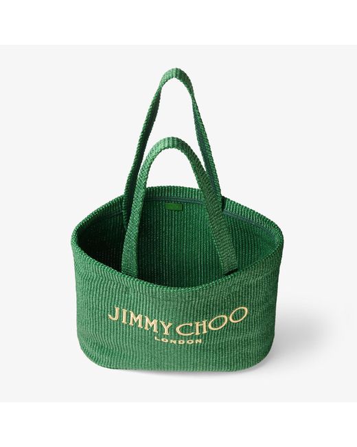 Jimmy Choo Green Beach Tote East-West