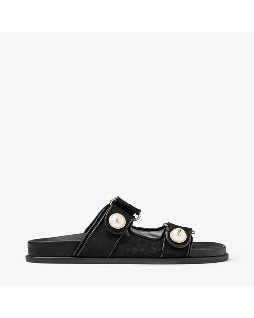 Jimmy Choo Black Fayence Sandal