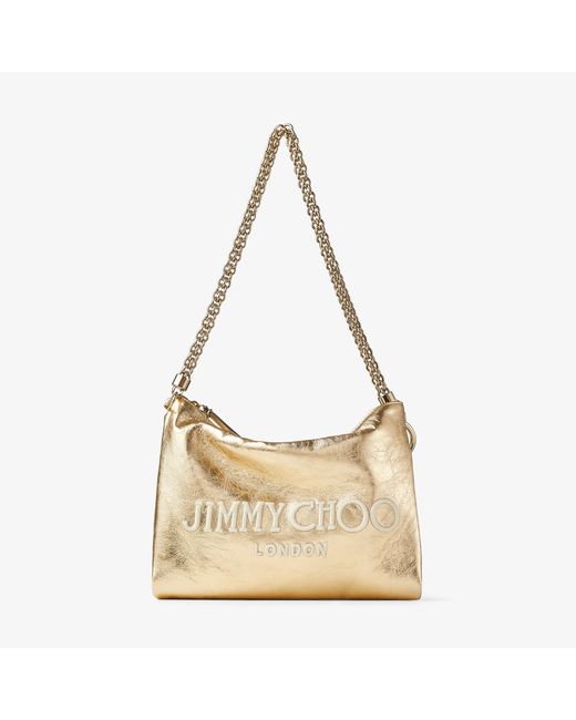Jimmy Choo Callie Shoulder Gold/ecru/light Gold One Size Natural