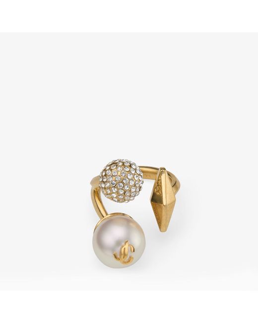 Jimmy Choo Metallic Multi Charm Ring