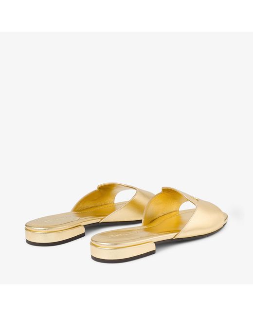 Jimmy Choo Natural Dina Flat