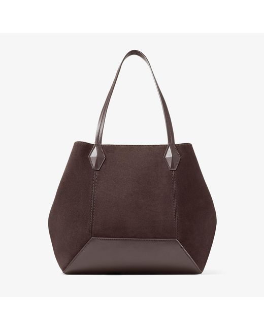 Jimmy Choo Brown Diamond Tote Medium