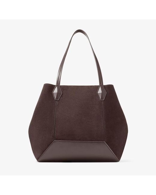 Jimmy Choo Brown Diamond Tote M