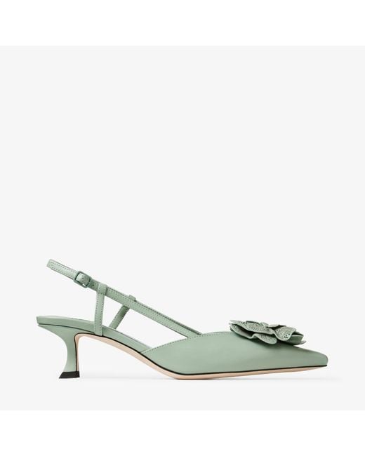 Jimmy Choo Green Mimmi Sling Back 50