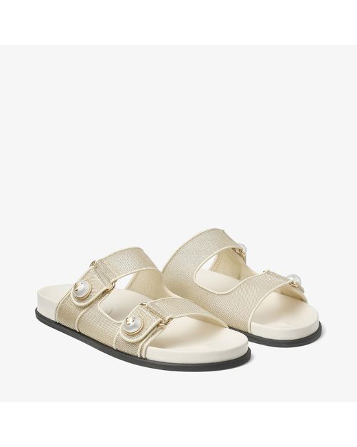 Jimmy Choo Natural Fayence Sandal