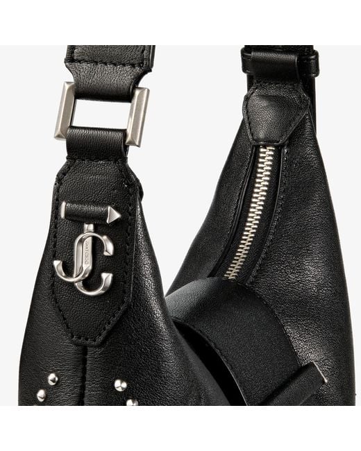 Jimmy Choo Black Bar Hobo Small