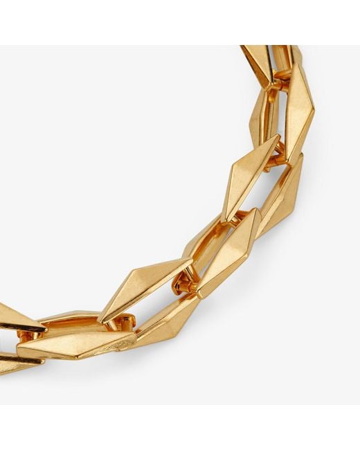 Jimmy Choo Metallic Diamond Chain Necklace