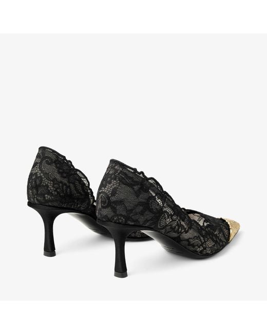 Jimmy Choo Black Faiz Pump 65