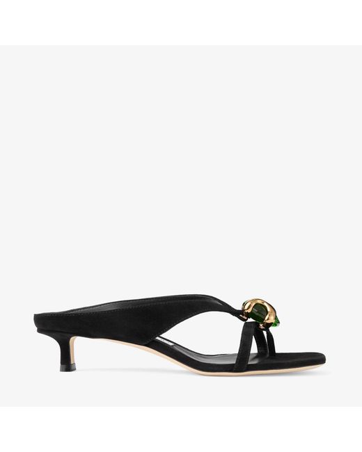 Jimmy Choo Black Emeri Stone 35