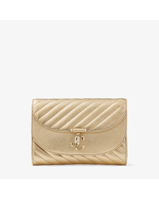 Jimmy Choo Metallic Curve Clutch